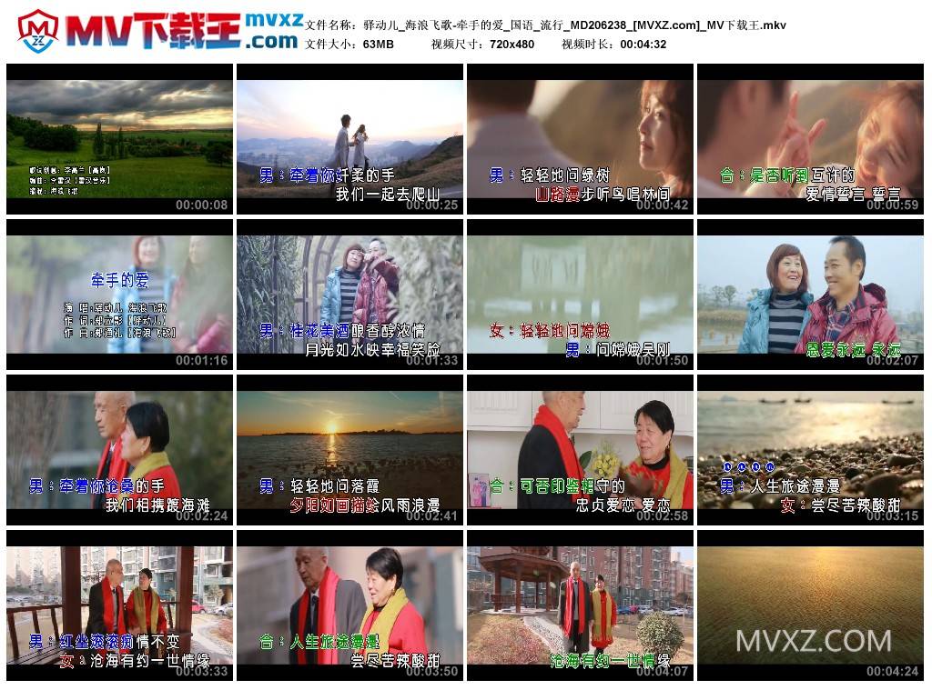 驿动儿_海浪飞歌-牵手的爱_国语_流行_MD206238